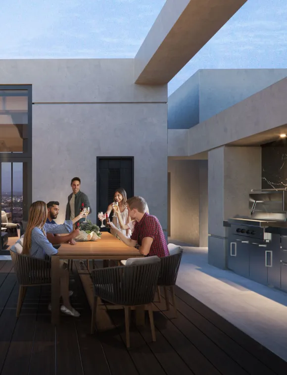 Lagrand_Venta de departamentos en
Torreón_Kitchen Lounge