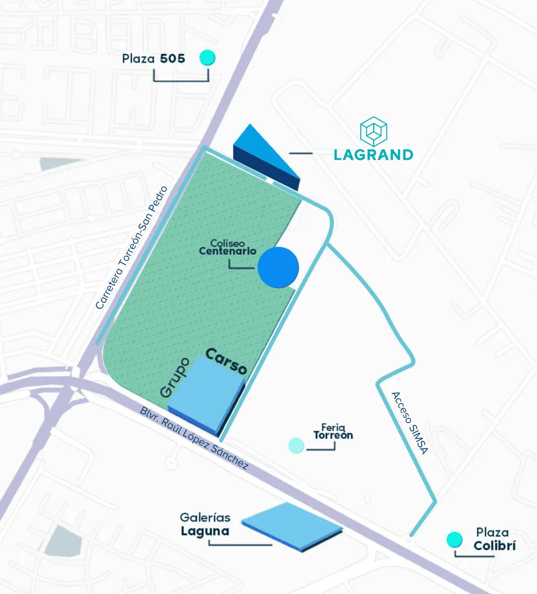 Lagrand_Venta de departamentos en Torreón_Mapa